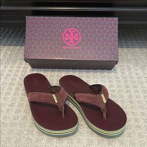 Tory Burch Platform Flip Flops